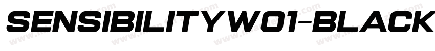 SensibilityW01-BlackItalic Regular字体转换